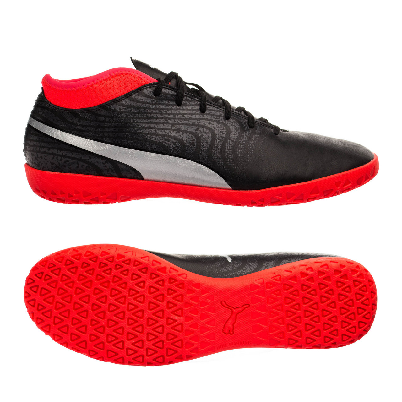 Кросівки Puma One 18.4 IT р. 48.5 (31.5 см) Чорний з червоним (EAVm93285)