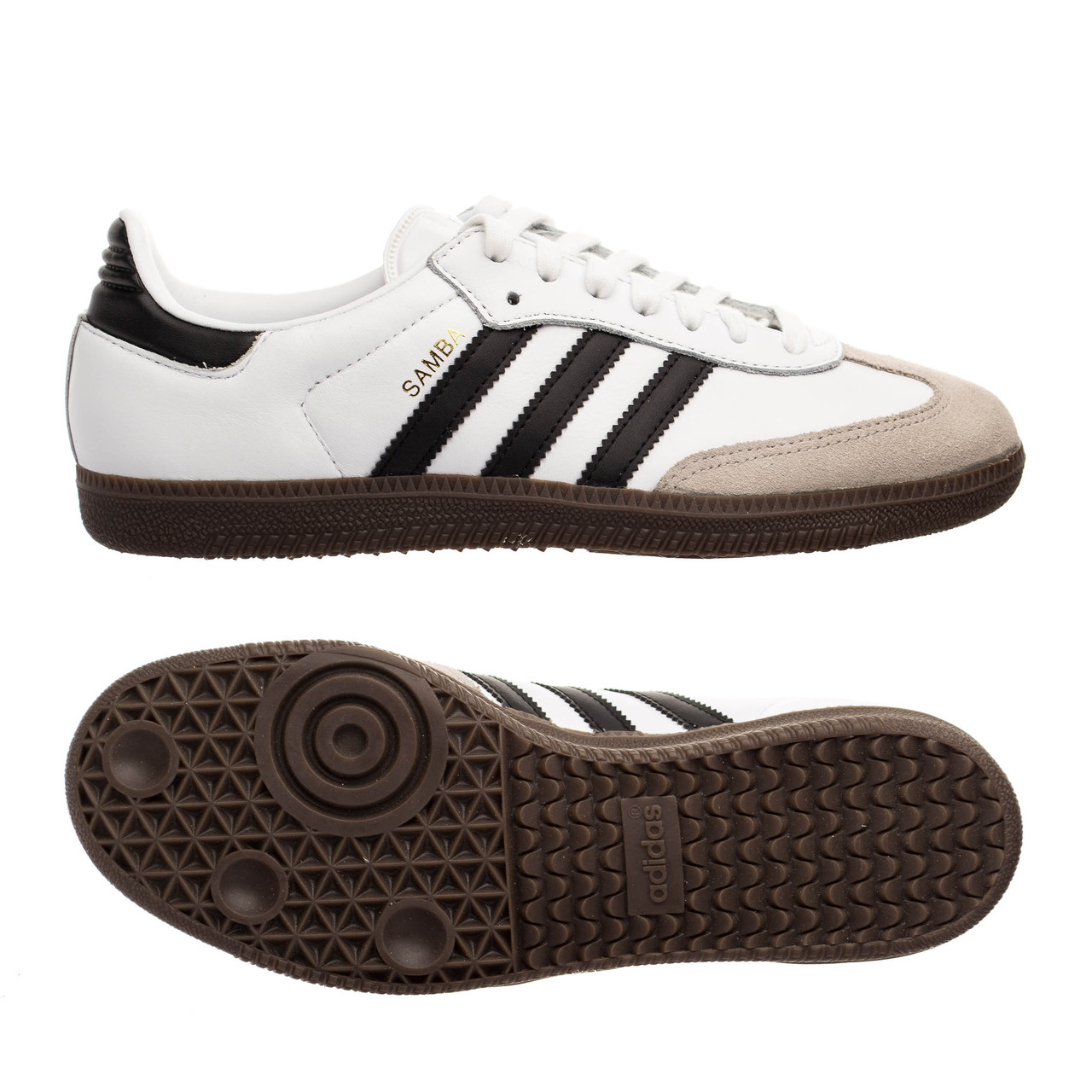 Кросівки Adidas Samba OG 39.5 (24.5 см) Білий з бежевим (fMWe57401)