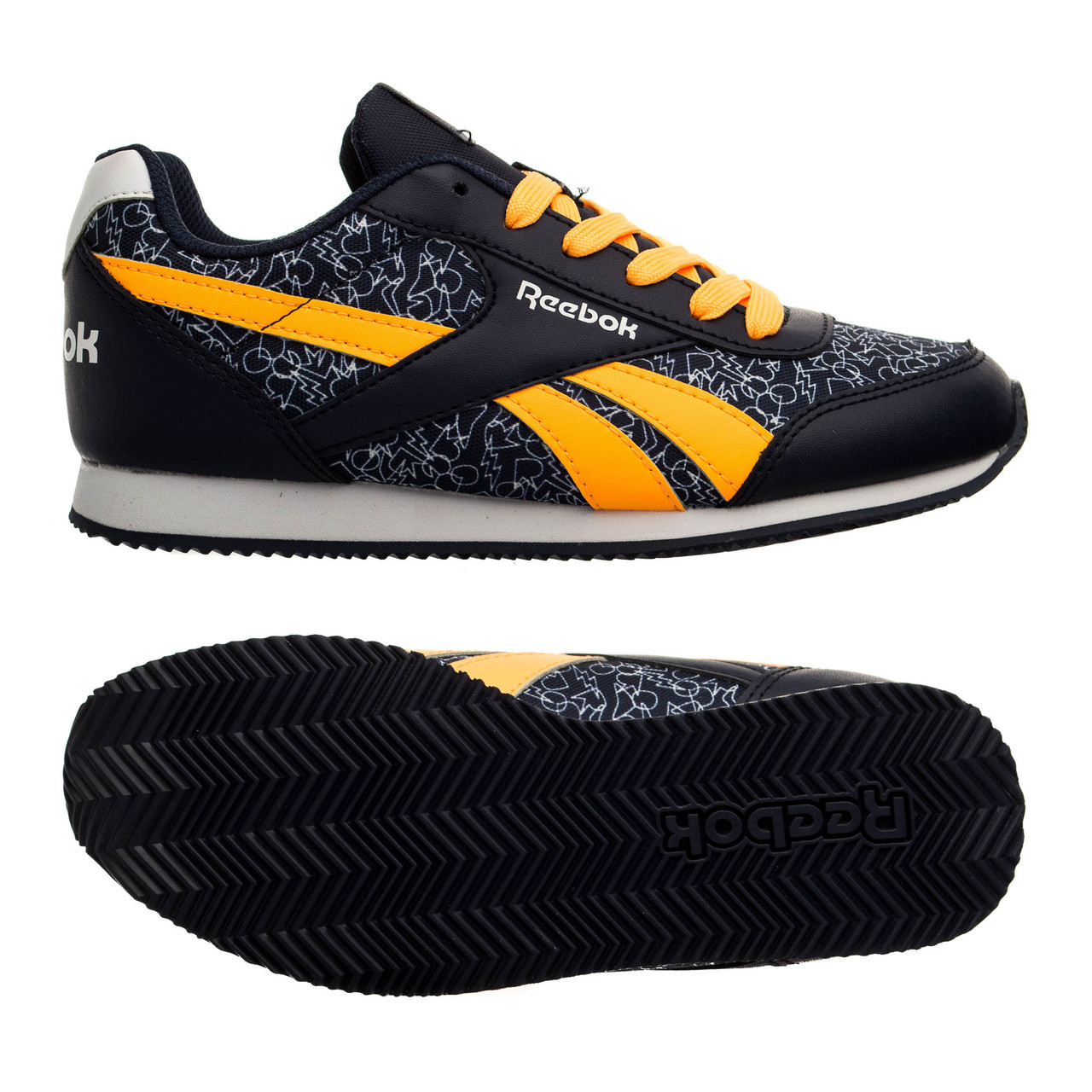 Кросівки Reebok Royal CLJOG 2GR 34.5 (22.5 см) Чорний з оранжевим (VbAW82509)