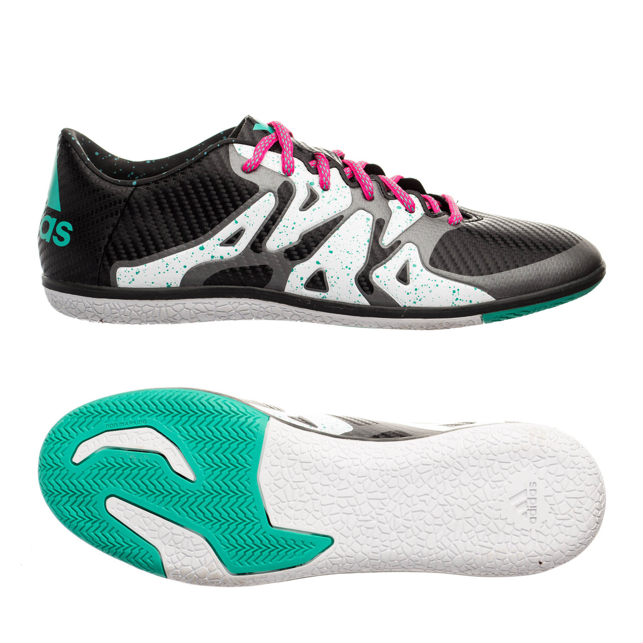 Кросівки Adidas X 15,3 IN 43.5 (27.5 см) Чорний з білим (lDne25661)