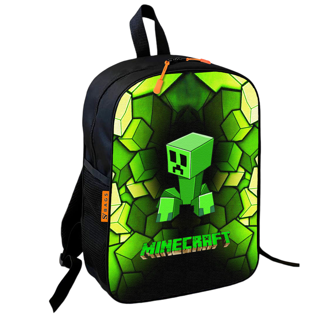 Дитячий шкільний рюкзак Minecraft Крипер 36×27×13 см — арт. 2386298973