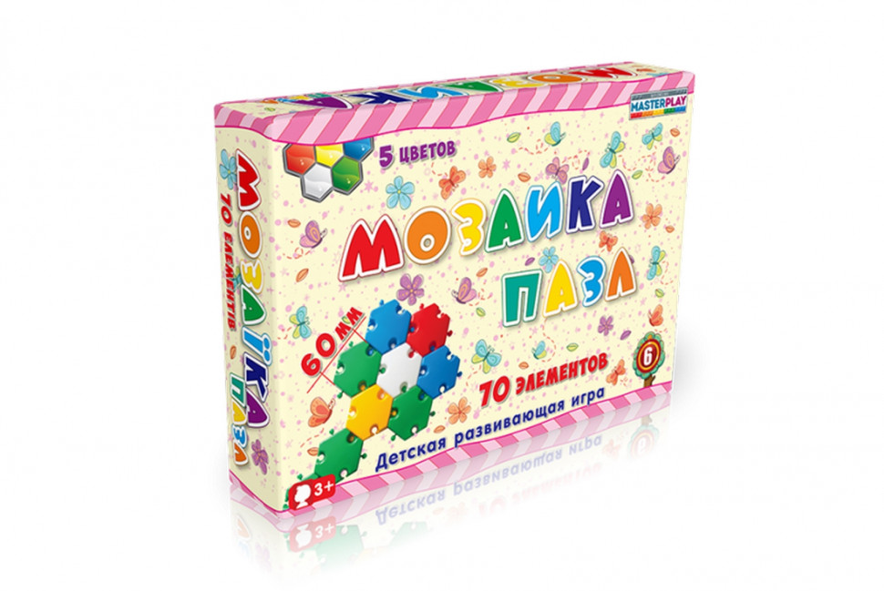 Мозаїка-пазл Colorplast Ø60мм №6 70дет. 1-147