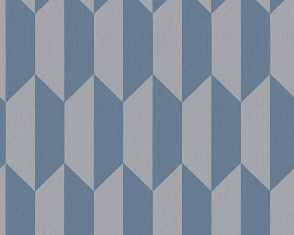 Вінілові шпалери на флізеліновій основі A.S.creation Bjorn Синьо-сірий (34900-2 )