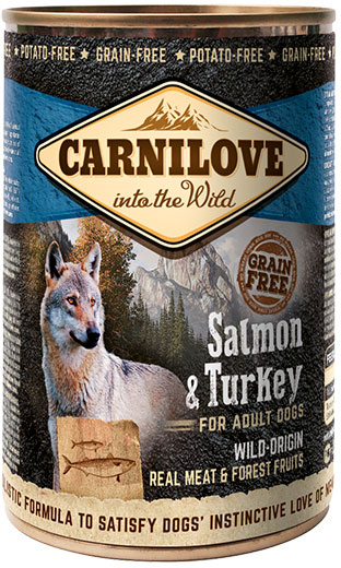Влажный корм для собак Carnilove Dog k с лососем и индейкой 400 г (8595602529278) 100132\529278