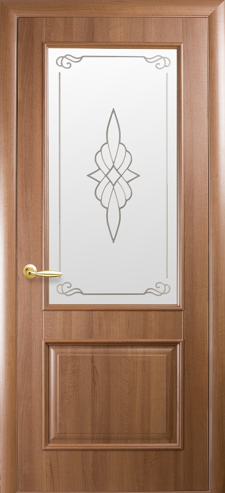 Дверне полотно Новий Стиль Вілла 80 см з малюнком Золота вільха (48893)