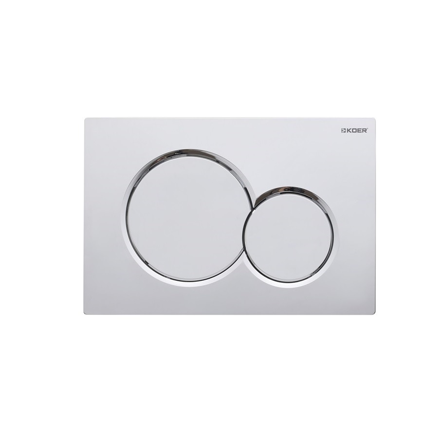 Панель смыва пластиковая Koer KT-0601-01 Хром (KR5174)
