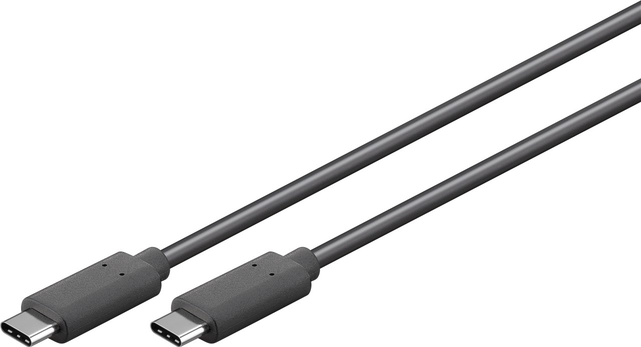 Кабель пристроїв Goobay USB Type-C M/M  1.0m (USB3.2Gen2x2) 20Gbps 100W/5A Cu чорний (75.03.8873)