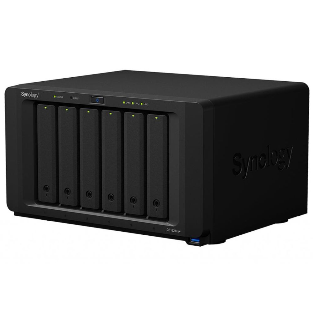 Система хранения данных SYNOLOGY DS1621XS+ с 6 отсеками для дисков 8GB RAM настольное исполнение