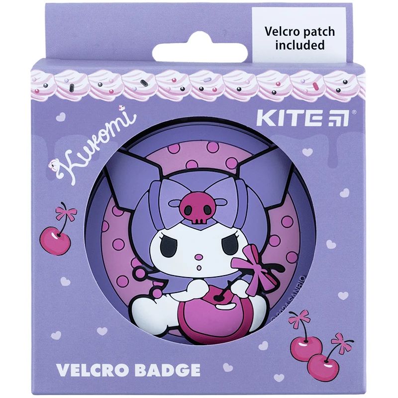 Бейдж на липучке Sanrio Куроми 7,5 см KITE (HK24-3011-2)