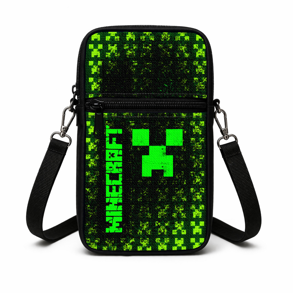 Дитяча сумка через плечо з принтом Minecraft, поліестер, 19×10×5 см — арт. 3015352147