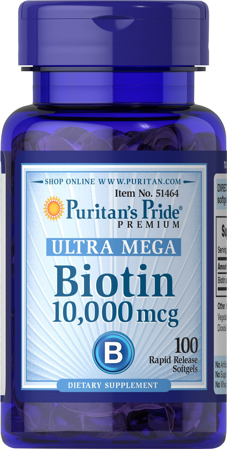 Біотин Puritans Pride 10000 мкг 100 капсул (32350)