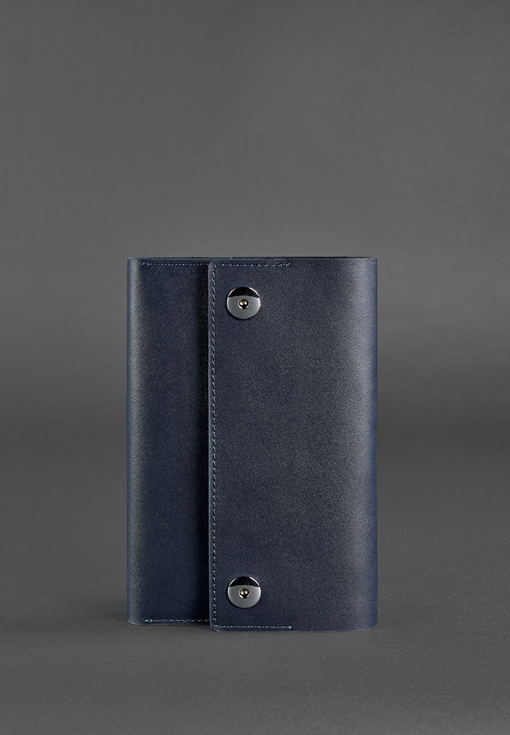 Шкіряний блокнот BlankNote 5.0 Темно-синій (BN-SB-5-navy-blue)