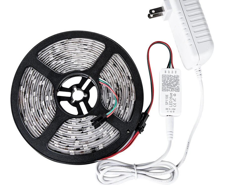 Піксельна світлодіодна WS2811 RGB LED стрічка IP68 5 м (J5WS2811IP68)