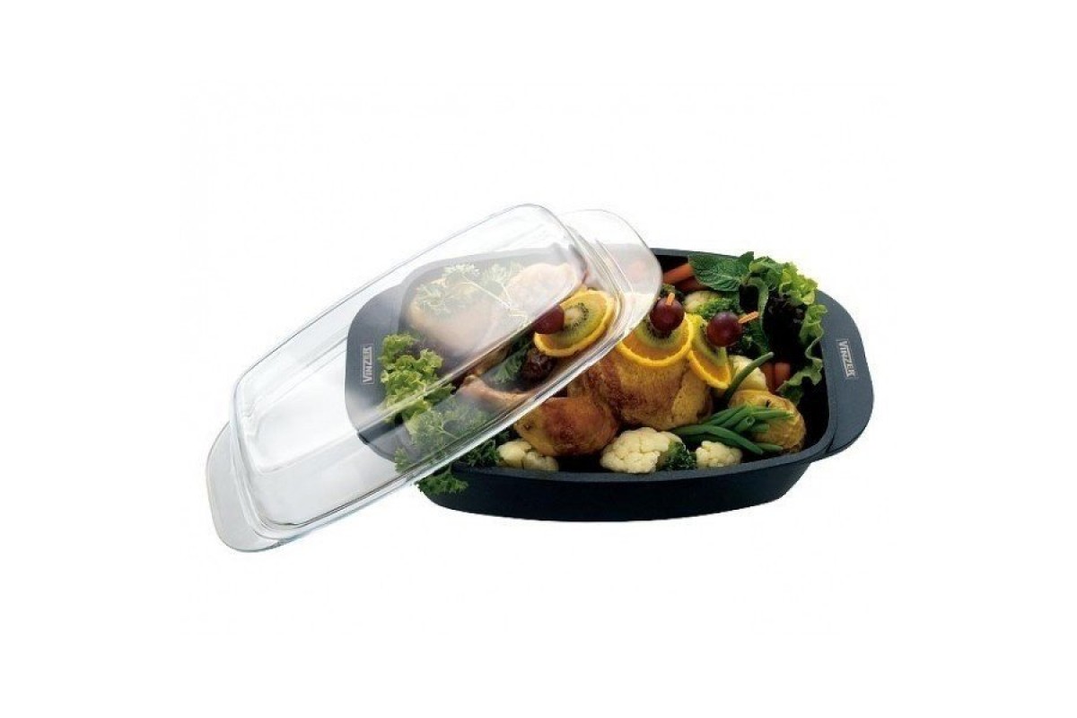 Гусятница с крышкой 8 л Vinzer Cast Form Classic 89421