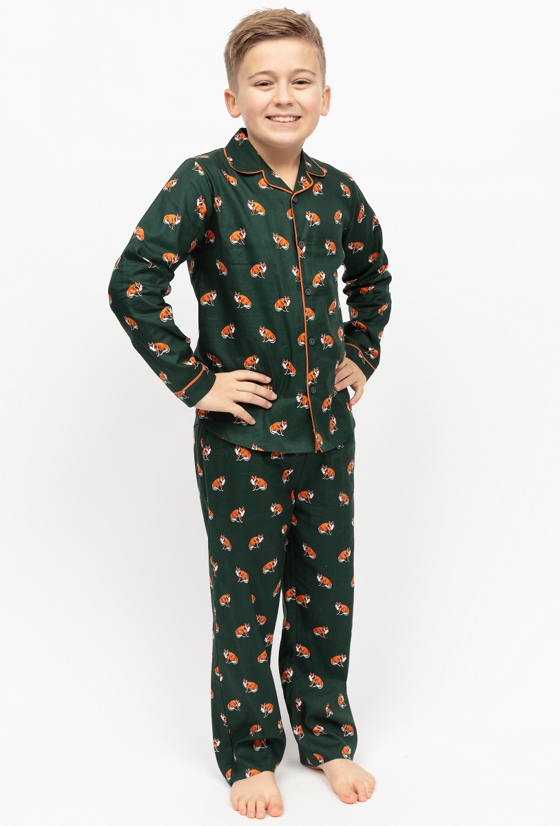 Пижама для мальчика Cyberjammies Forrest 3008 110 см Зелено-оранжевый (5051877531321)