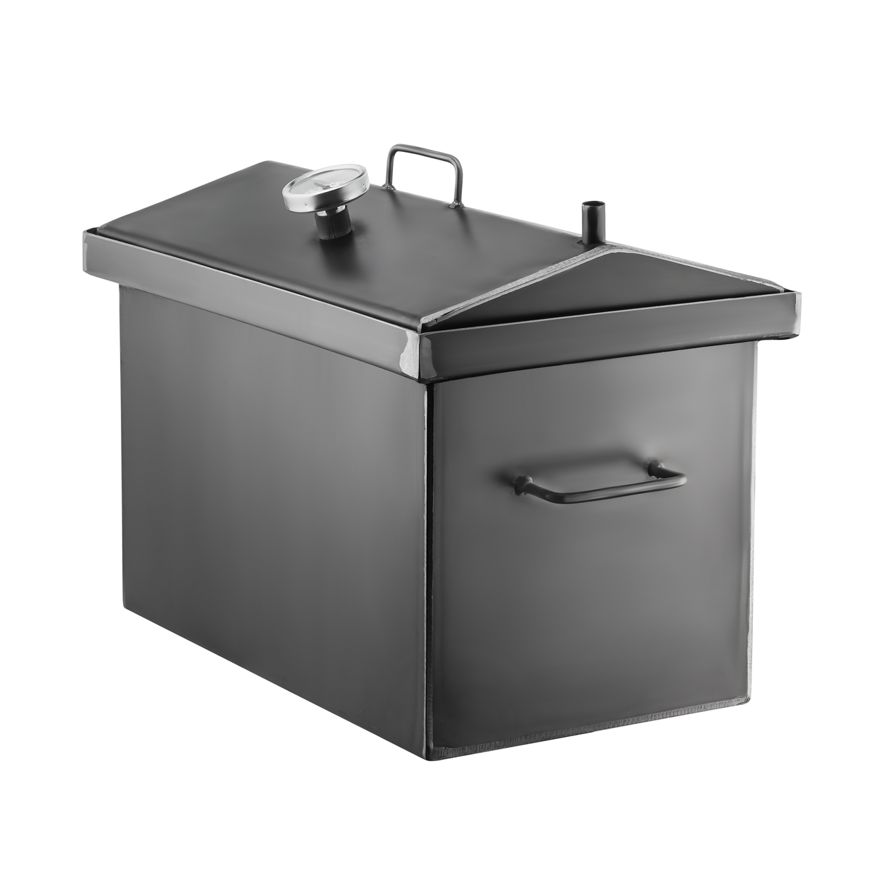 Двоярусна коптильня для гарячого копчення Gorillas BBQ М 50х30х30 см, сіра