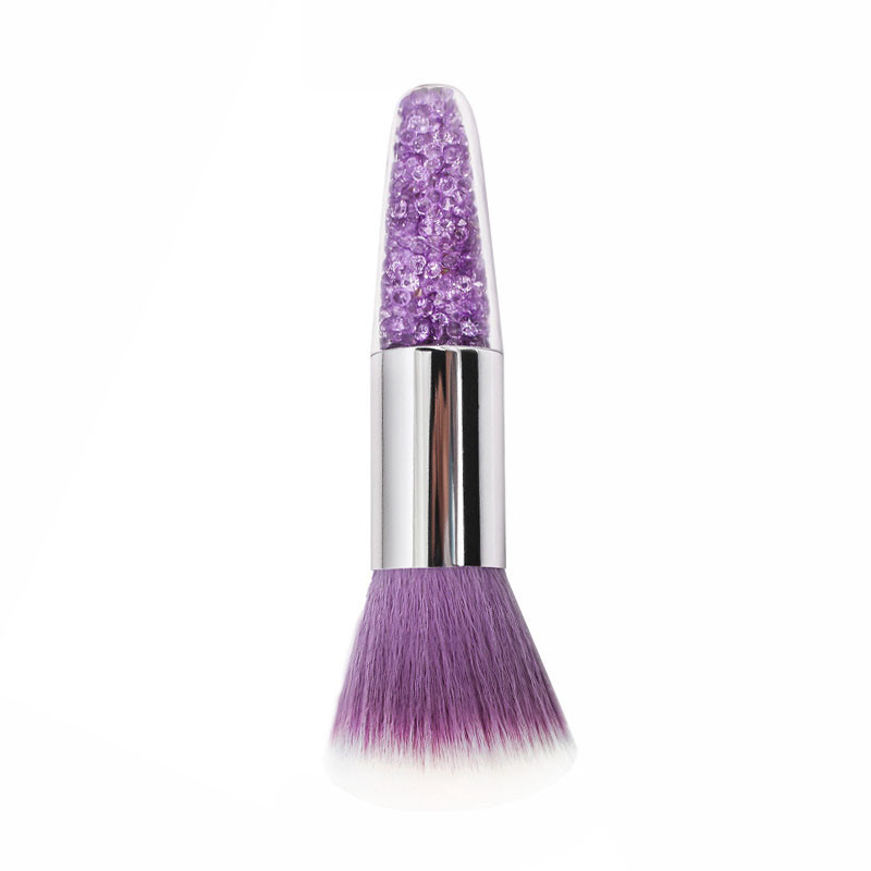 Щетка маникюрнаясметка кисть для удаления пыли с ногтей Lidan FCS-X123 Purple Star Diamond