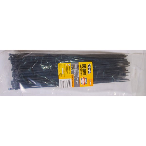 Хомут MASTERTOOL GM 3,6*300 мм черный 100 шт (20-1850)