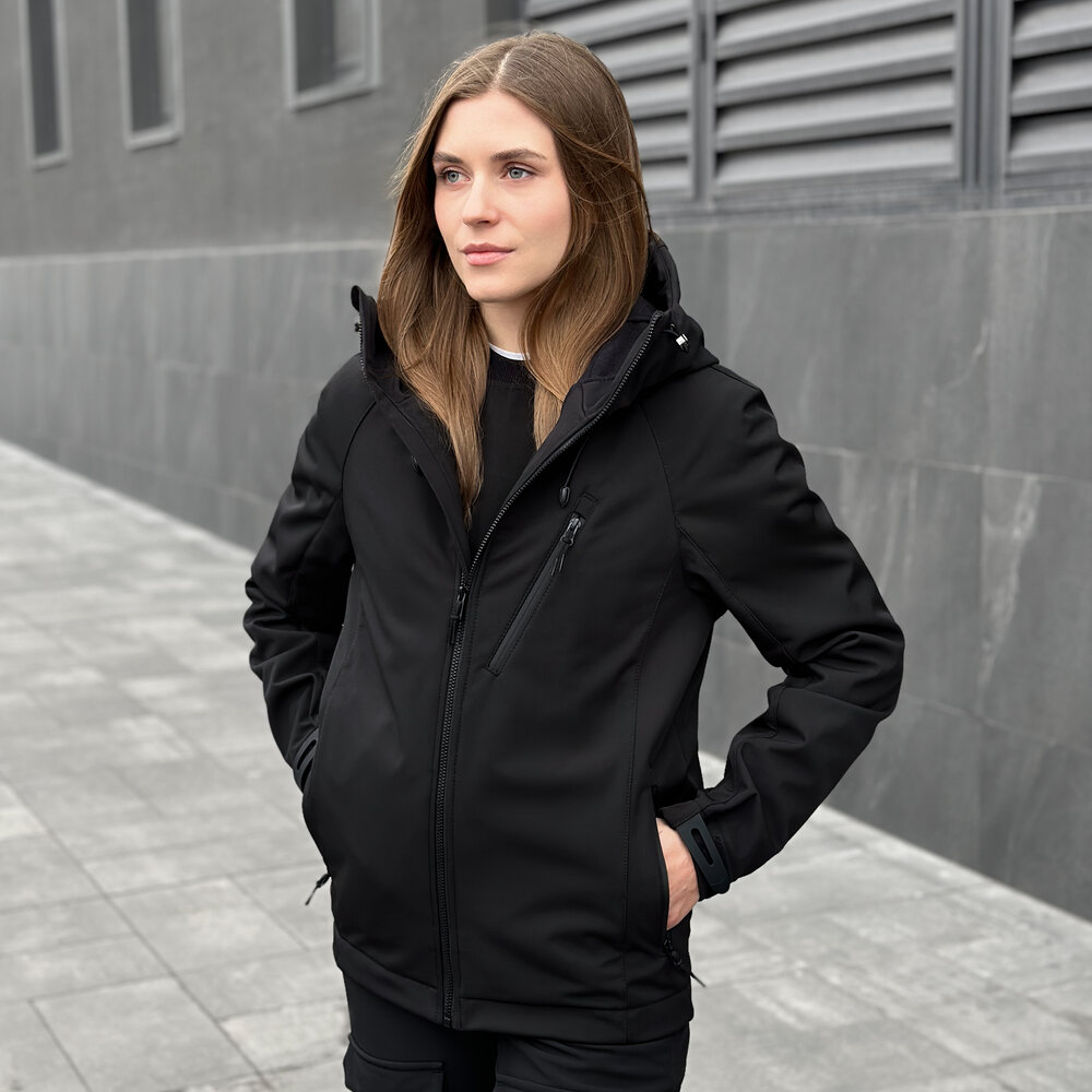 Жіноча тактична куртка Pobedov Matrix 349081 XXXL Чорний (00000006033)