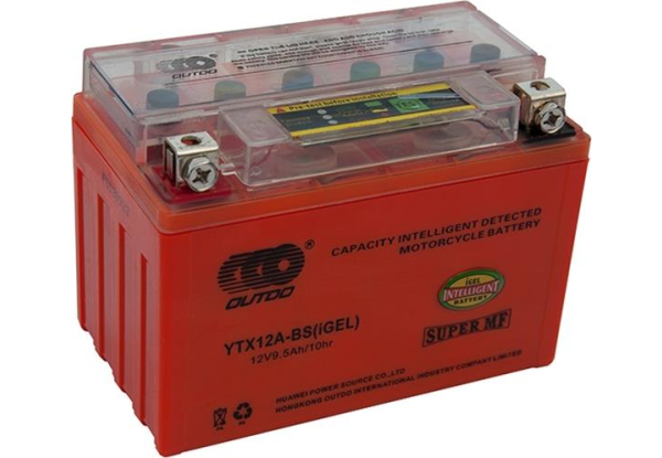 Мото аккумулятор Outdo 9,5 Ah UTX12A - BS (GEL)/(8х) HCOG-9,5-0