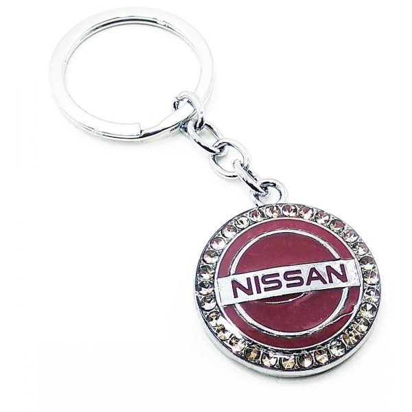 Брелок автомобільний Nissan Бордовий (240520)