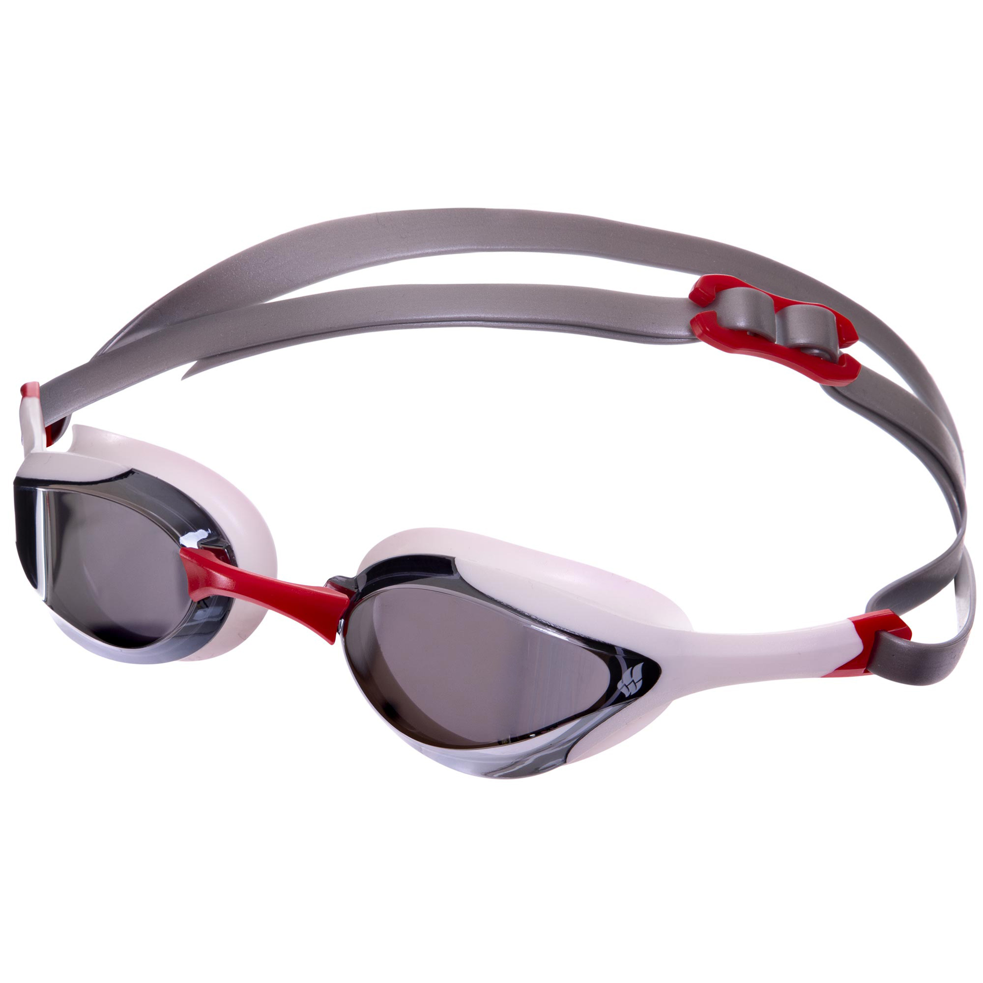 Очки для плавания MadWave ALIEN Mirror M042728 Красный-серый