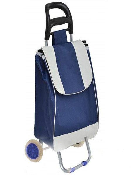 Тачка сумка на колесах кравчучка Stenson E00317 Blue Dark 95см