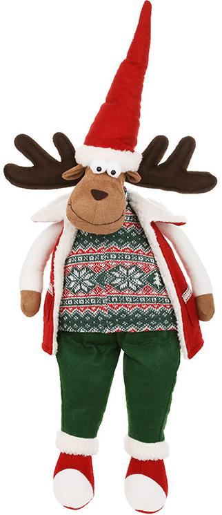 Декоративная игрушка Deer in a vest 61 см Разноцветный BonaDi DP232377