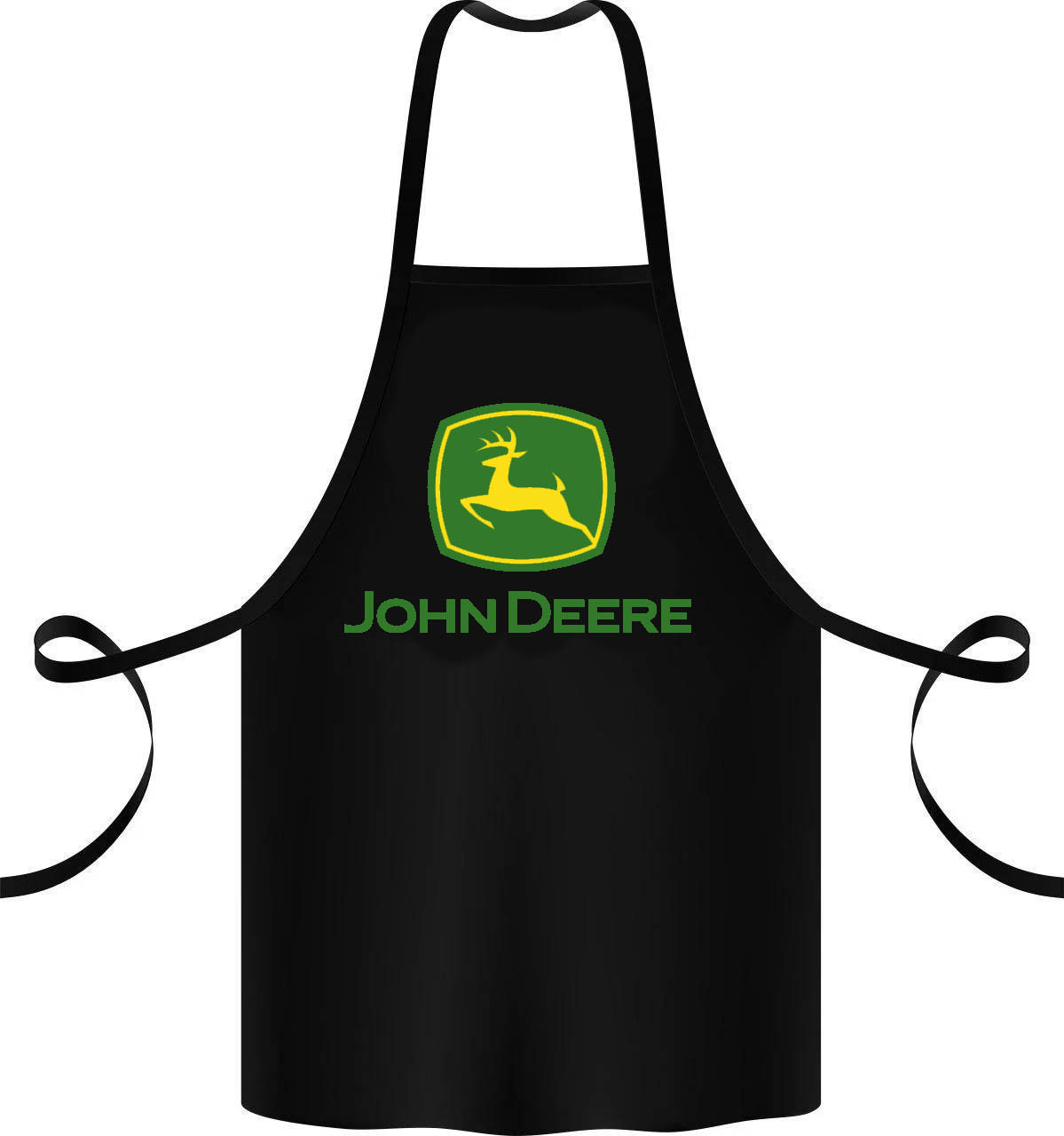 Фартук с принтом Кавун John Deere 68 см Черный