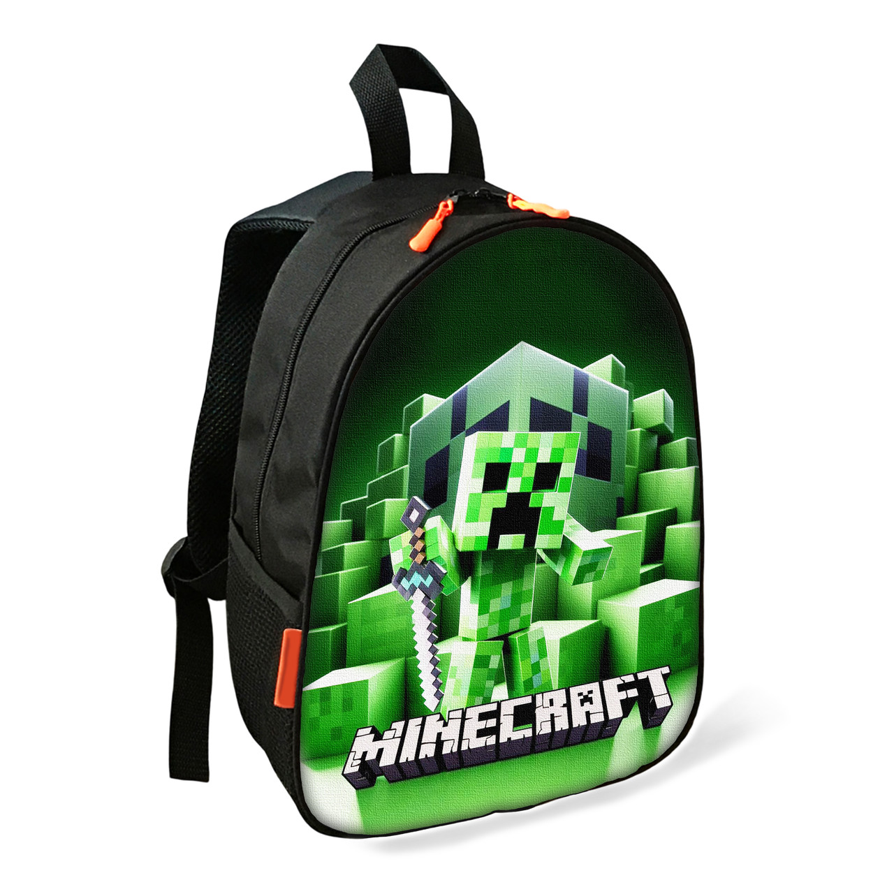 Дитячий шкільний рюкзак Minecraft Крипер 34×27×13 см, водонепроникний
