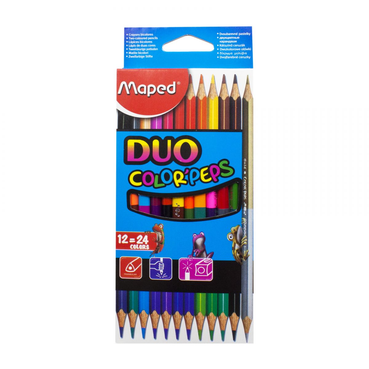 Набор двухцветных карандашей Duo 12 штук Maped (О-00174)