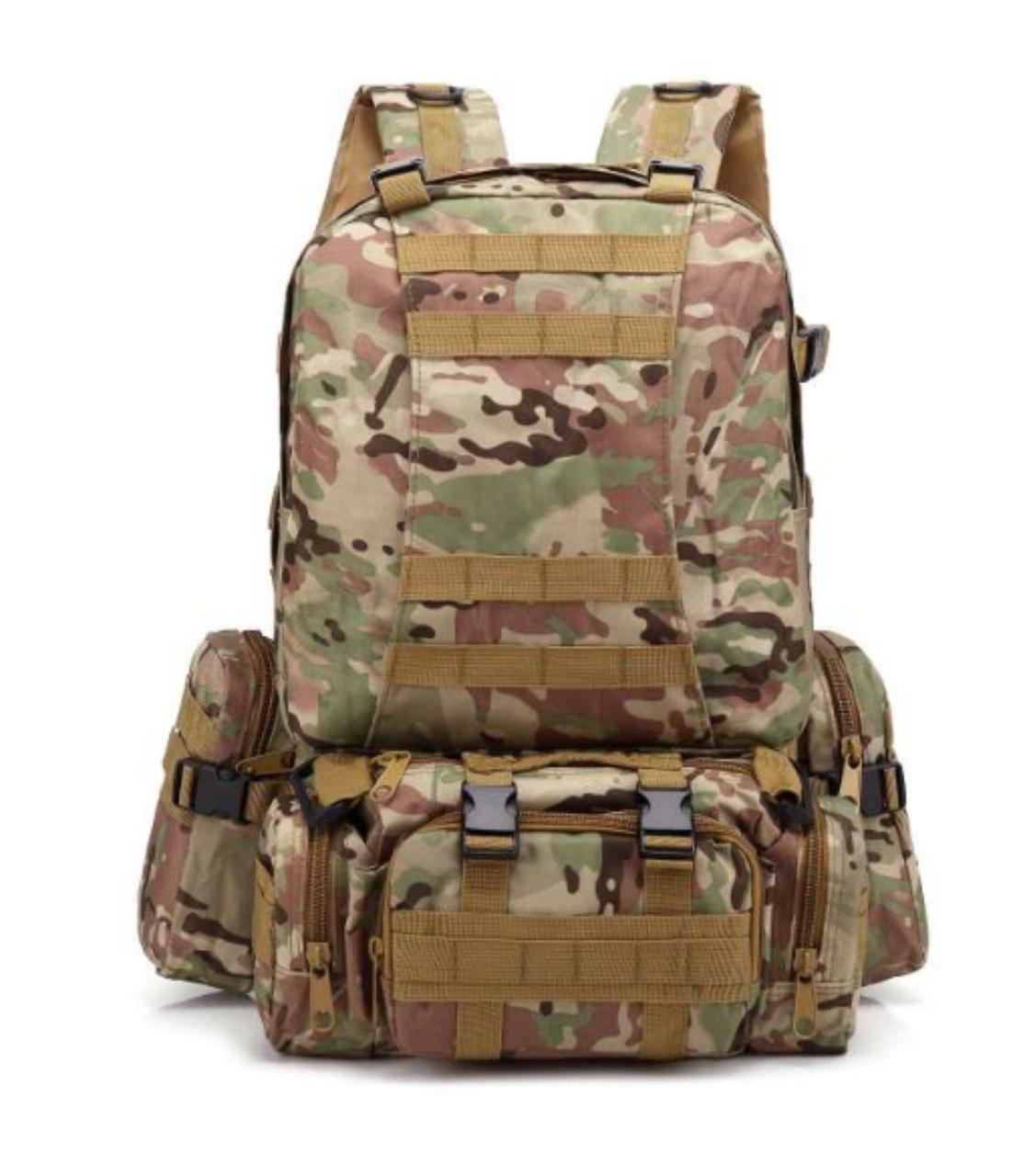 Тактический большой рюкзак с подсумками TacticBag 45-55 л Камуфляж (1628818710)