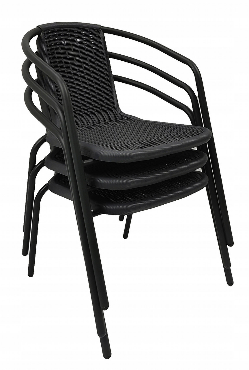 Комплект садовой мебели Kontrast Bistro-4 FI60 Grey круглый стол