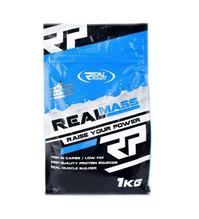 Гейнер Real Pharm Real Mass 1 кг Клубника (2522954962)