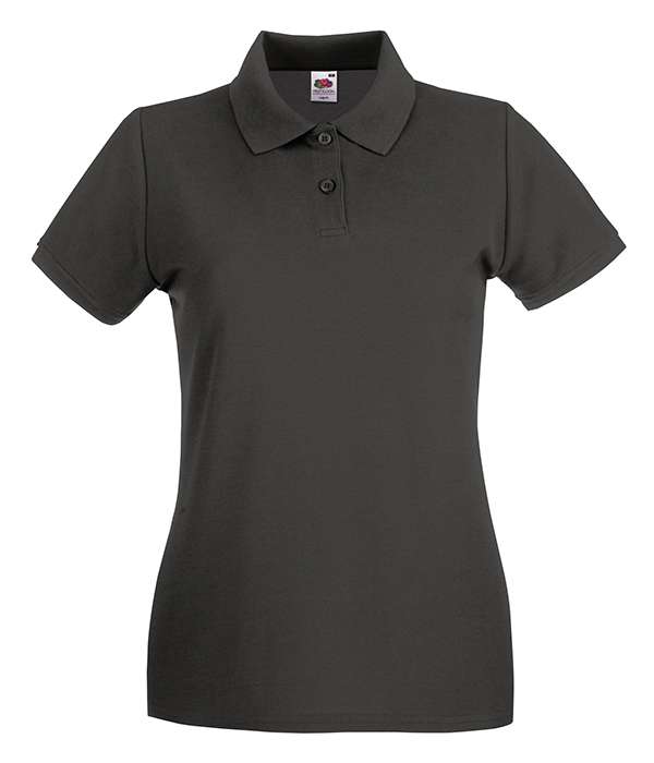 Поло Fruit of the loom Premium polo Lady-Fit S Світлий графіт (63-030-0)