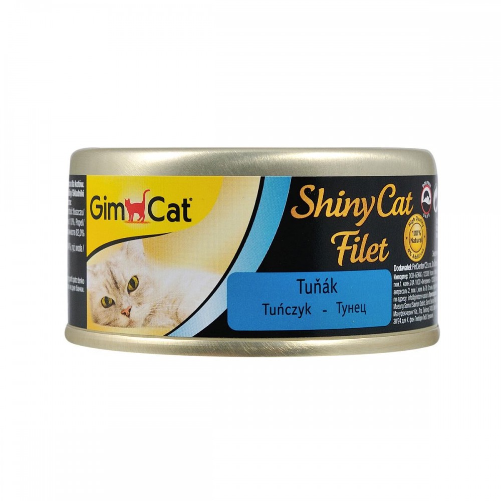 Влажный корм GimCat Shiny Cat Filet для кошек с тунцом 70 г (G-413815 /900) (15943)