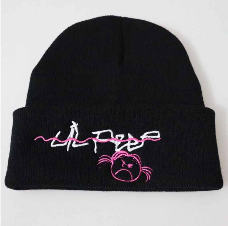 Шапка Jsstore Lil Peep c изображением Original Collection One Size Черная