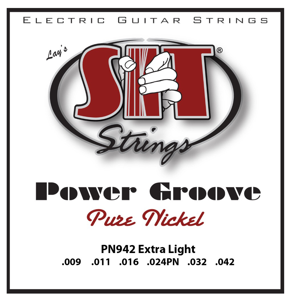 Струни для електрогітари SIT SITPN942 Extra Light Pure Nickel Wound Electric Guitar String 9/42