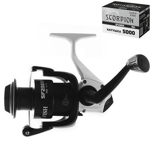 Котушка рибальська Scorpion 5000 3BB SF23810 з пластиковою шпулею (112303)
