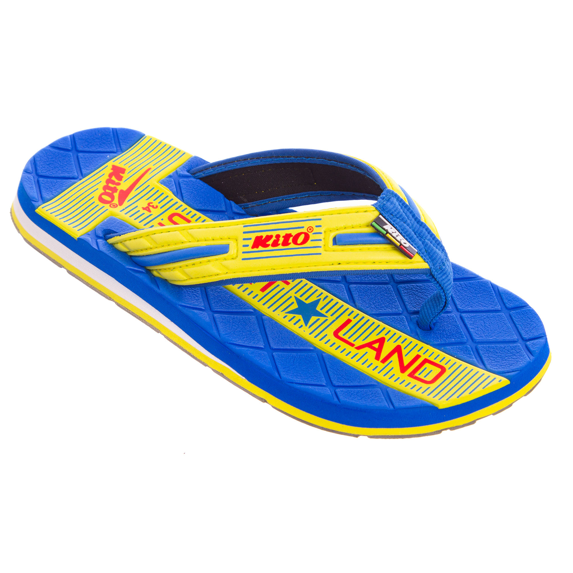 Вьетнамки для мальчиков KITO EC4211-D.BLUE-YELLOW 31 Синий-Желтый
