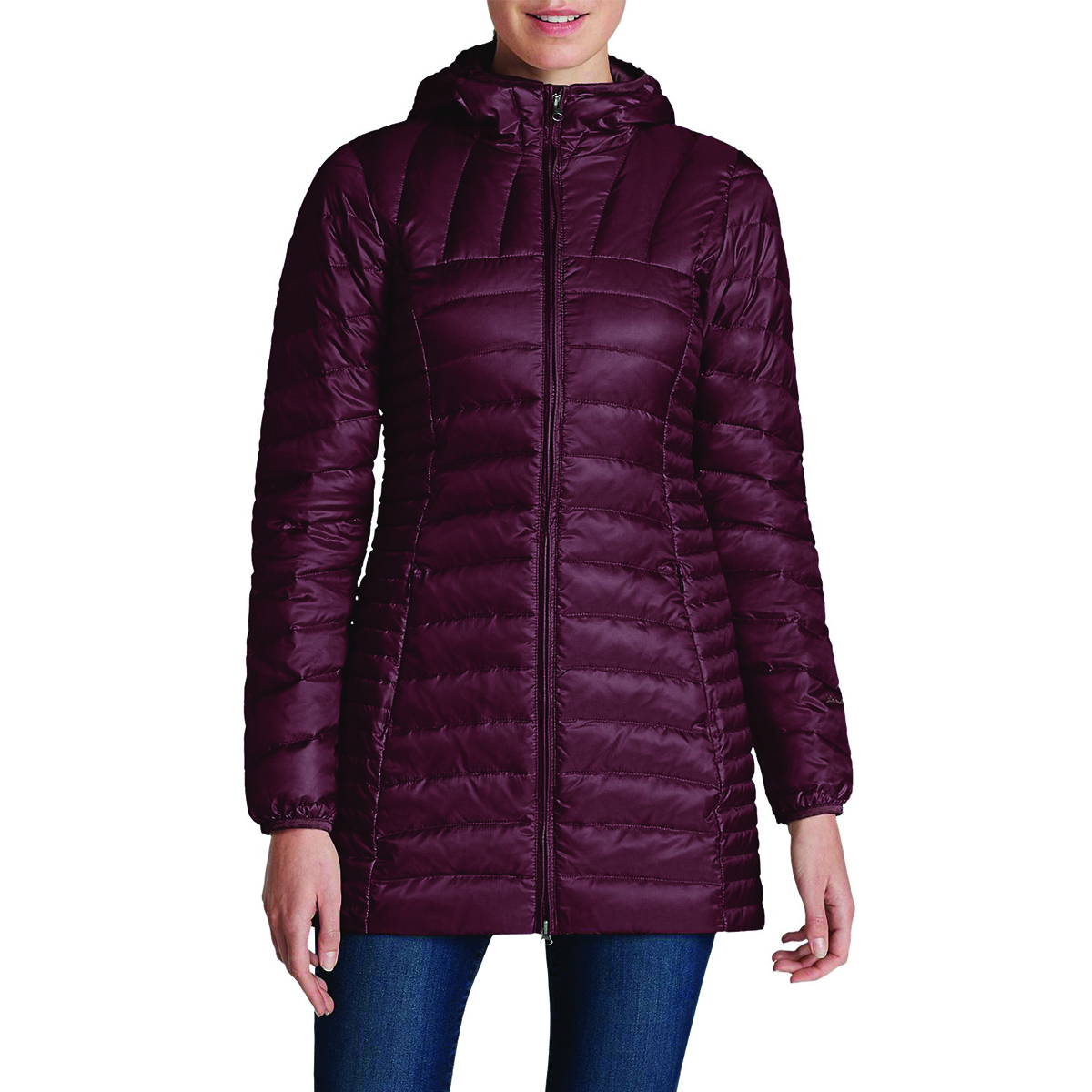 Парка Eddie Bauer Astoria Hooded Down M Бордовая (2680DKB)