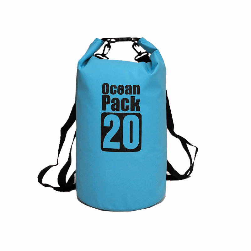 Водонепроникний рюкзак/гермомішок із шлейкою на плече Ocean Pack 20 л Blue (55358215391)