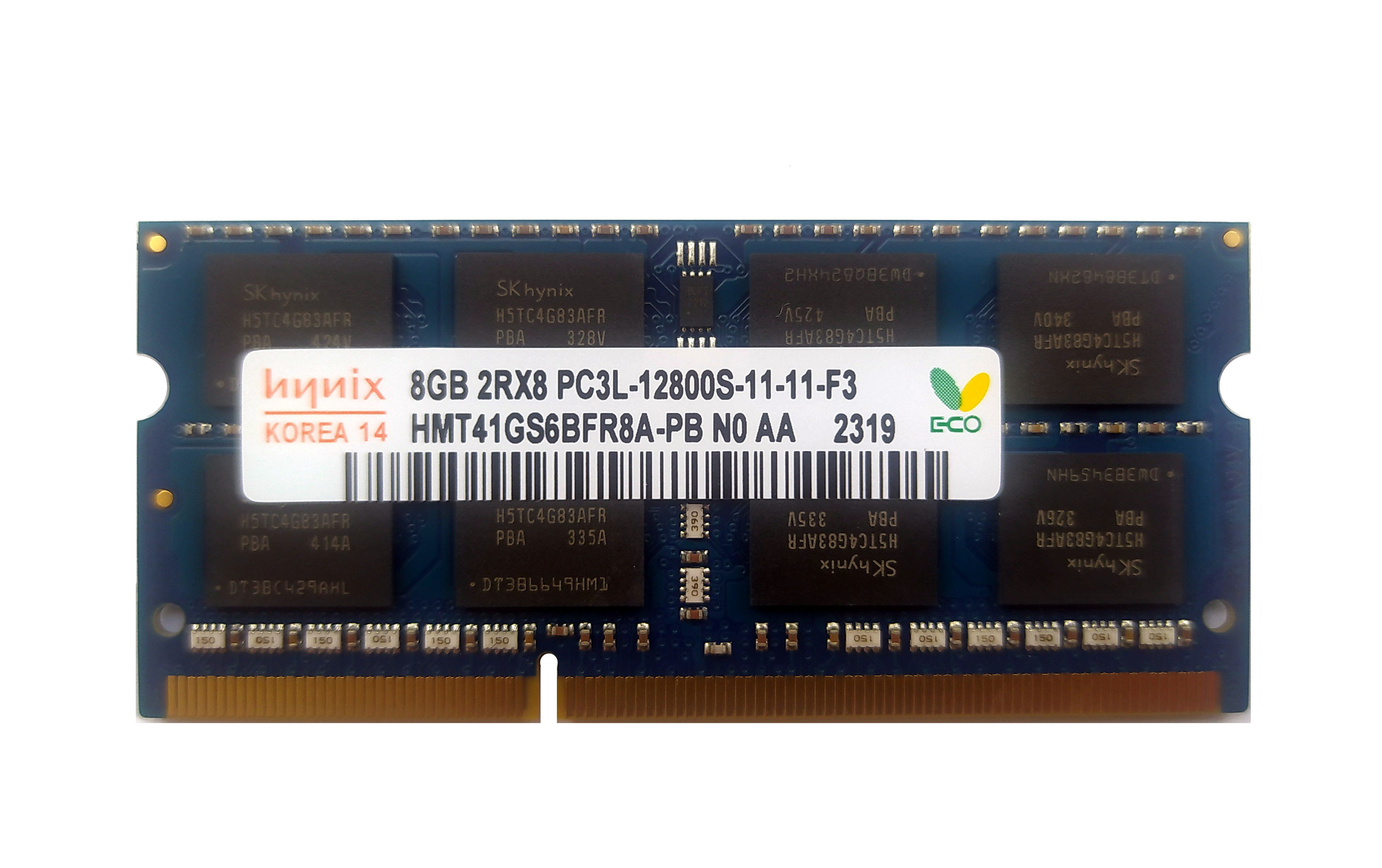 Оперативна пам'ять Hynix SODIMM DDR3L 8Gb 1600MHz PC3L-12800 1.35v (HMT41GS6BFR8A-PB)