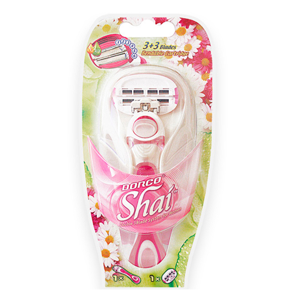 Бритва женская Dorco Shai Sweetie 6 лезвий + 2 сменые кассеты (3026)
