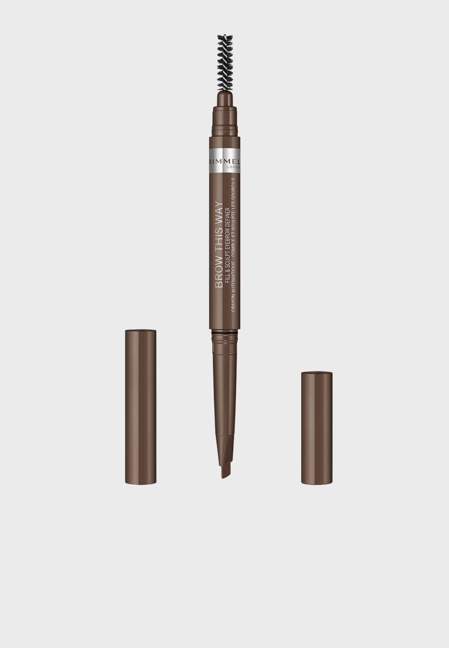 Карандаш для бровей Rimmel Fill&Sculpt Eyebrow Pencil 003 - Dark Brown 0,25 г (3614225081200)