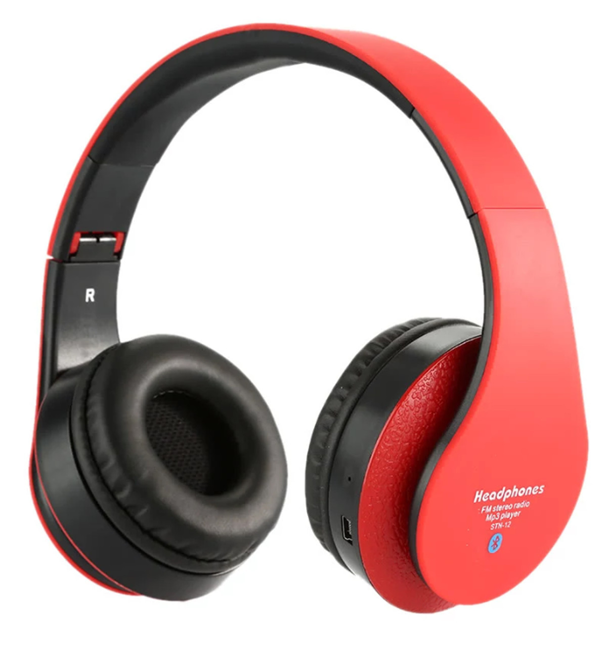 Бездротові стерео навушники Noisy STN-12 МР3 FM Bluetooth Red (np2_4017)
