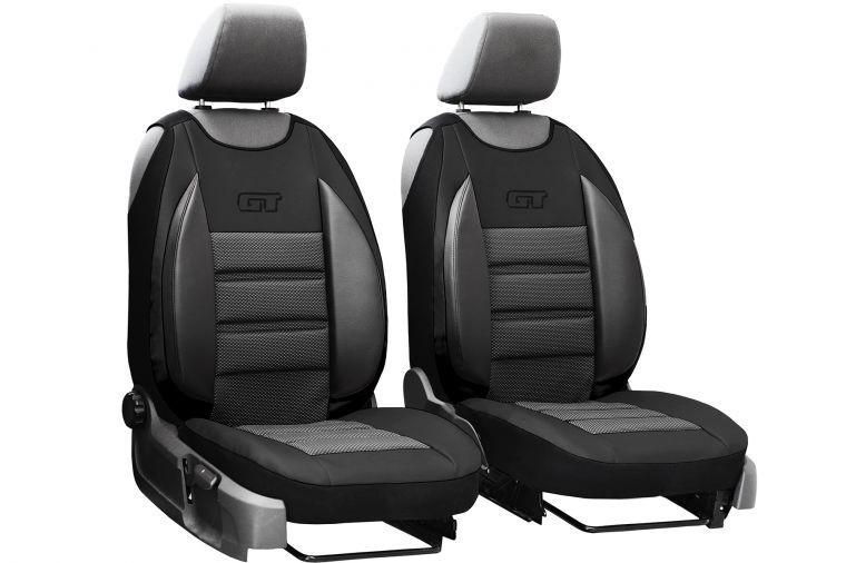 Универсальные авто чехлы накидки Pok-ter GT черные (на передние сиденья)