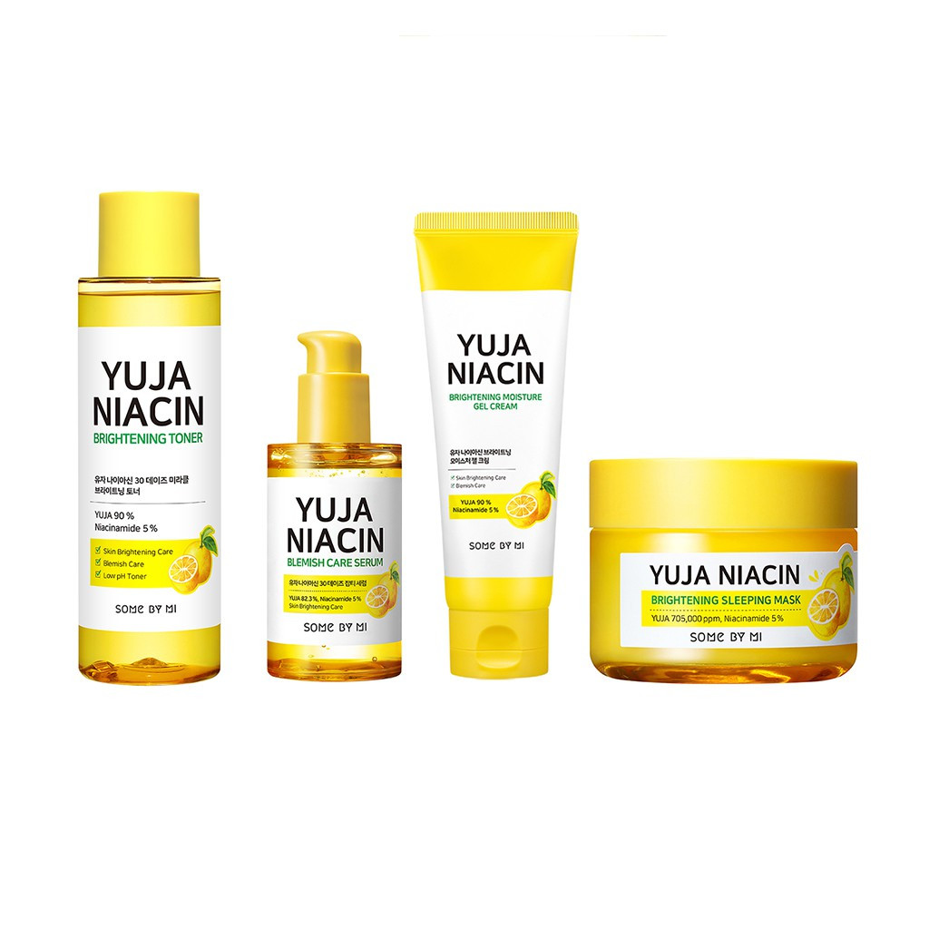 Набор мини-версий средств для осветления кожи лица Some By Mi Yuja Niacin 30 Days Brightening Starter kit 4 шт (8809647390558)