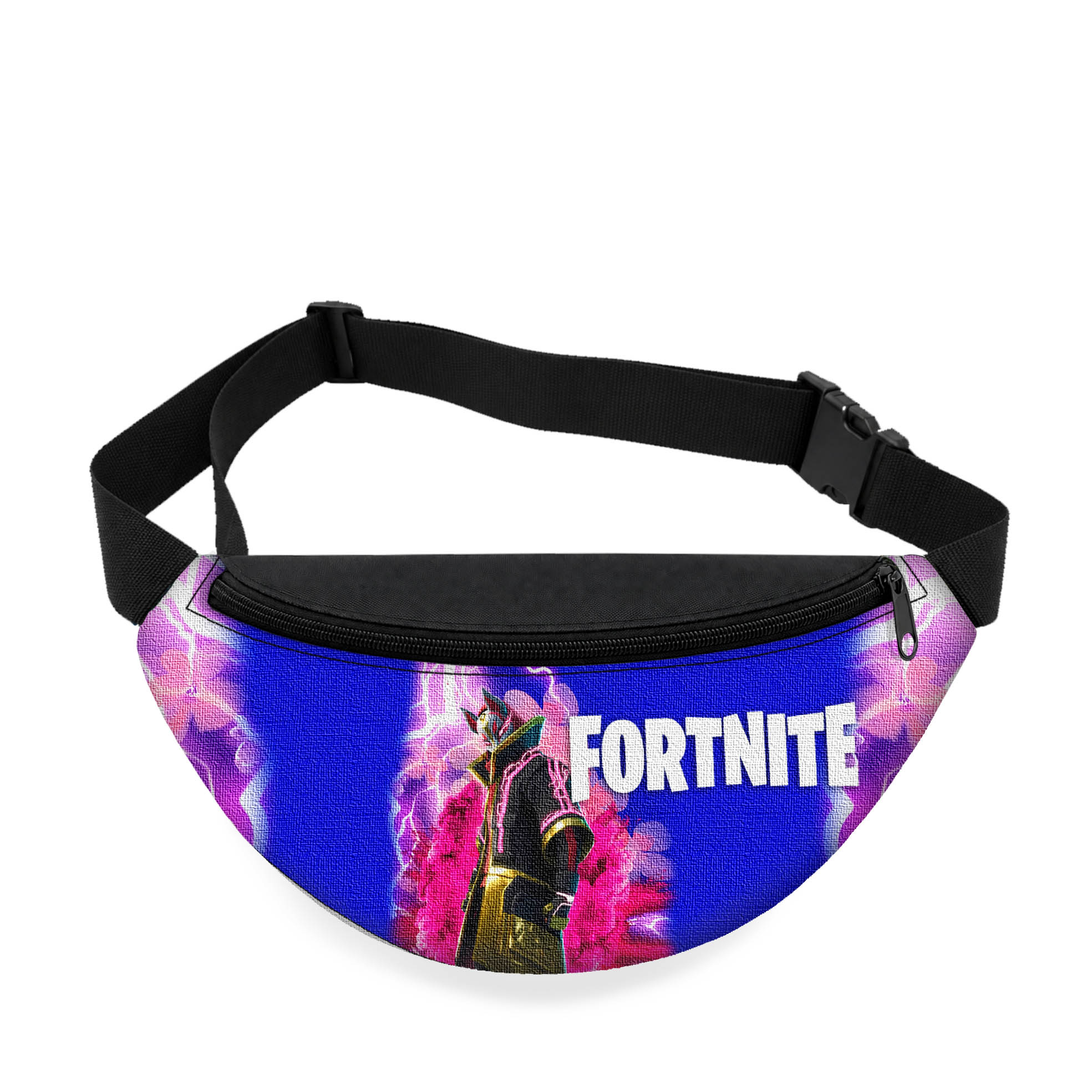 Дитяча сумка-бананка Fortnite, 32x15x7.5 см, чорна