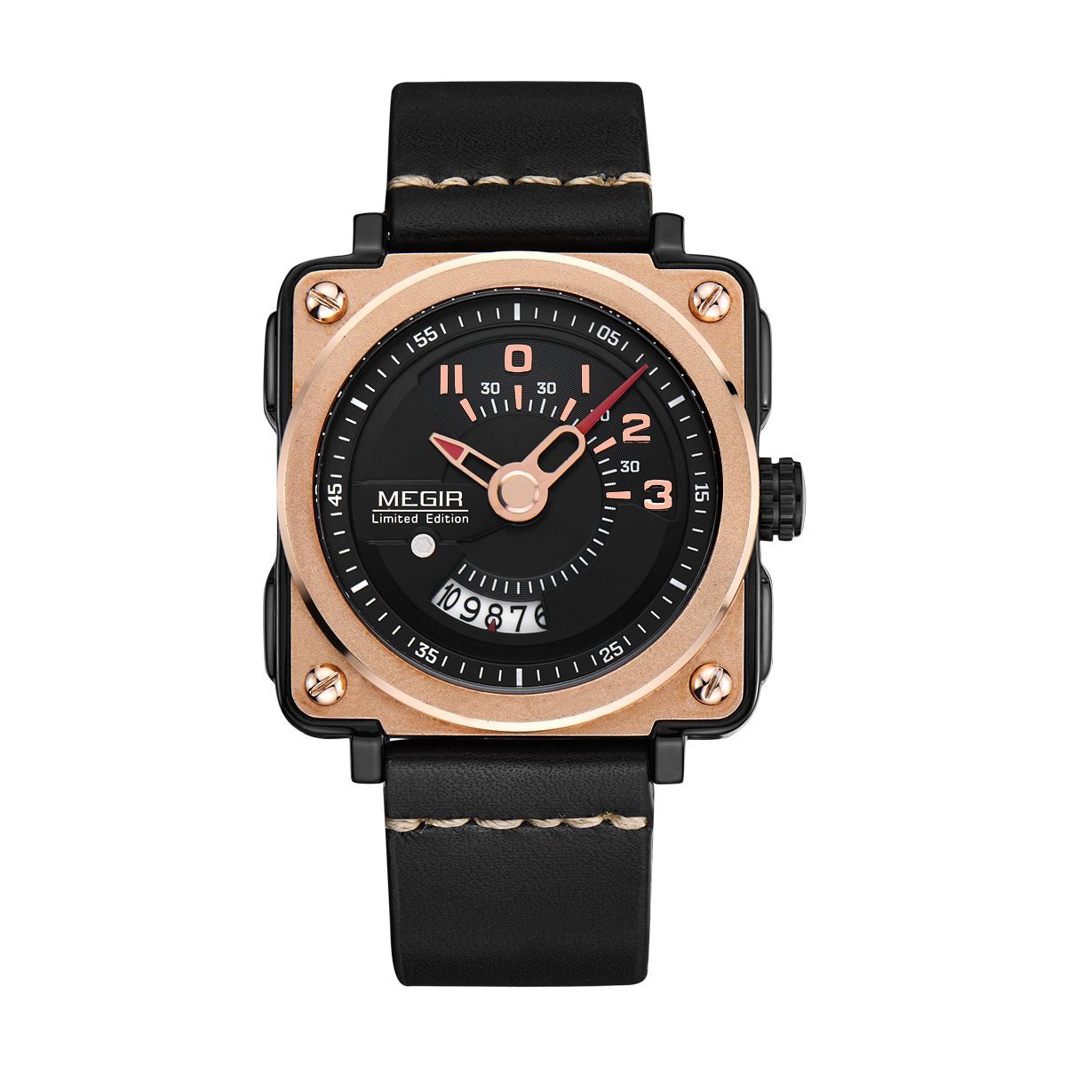 Часы Megir MG2040 Gold Black (ML2040G-REBK-1N0)